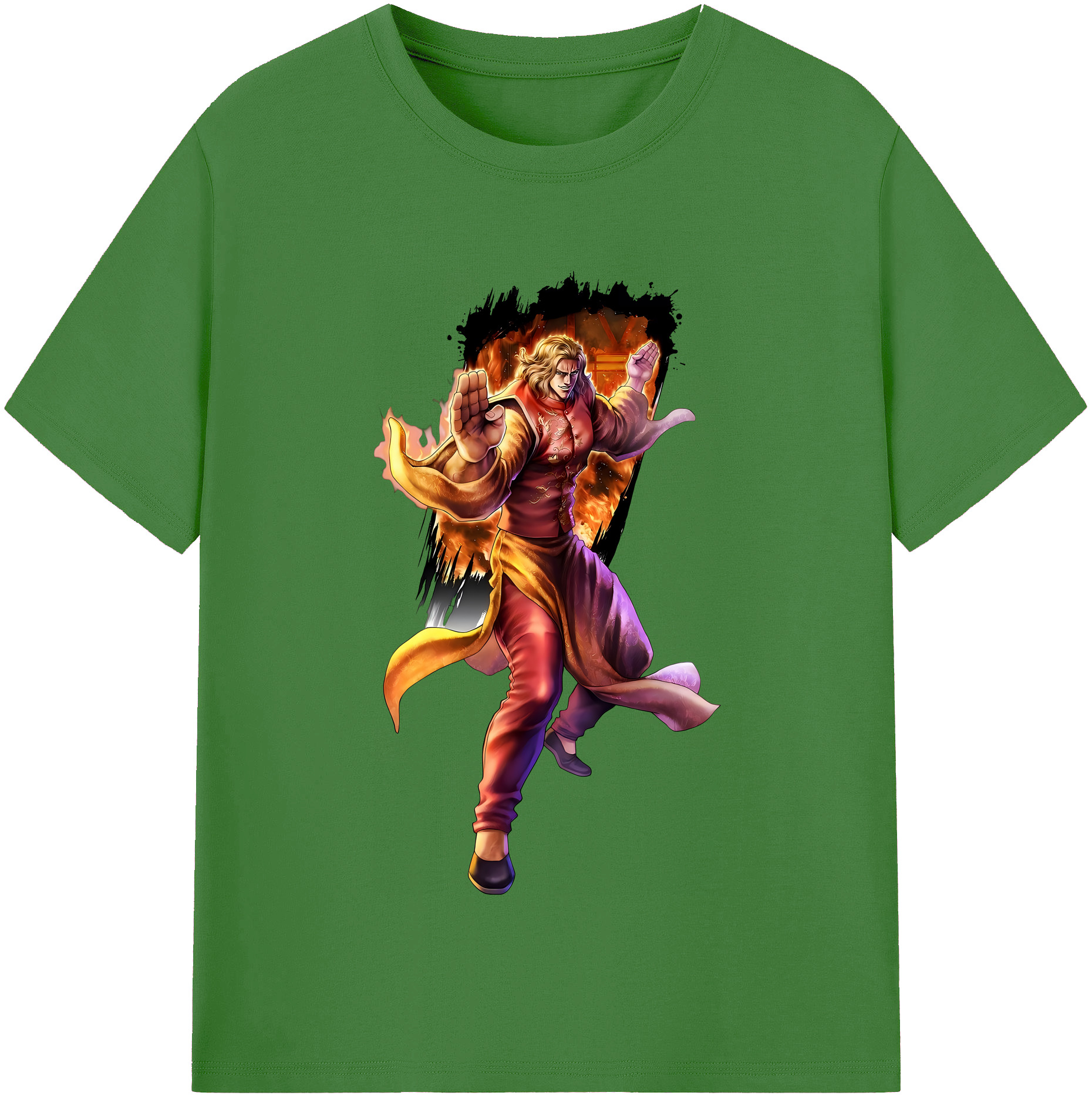 （画像用） 北斗の拳 Fist of the North Star レディースカジュアルプリントTシャツ（綿100％）